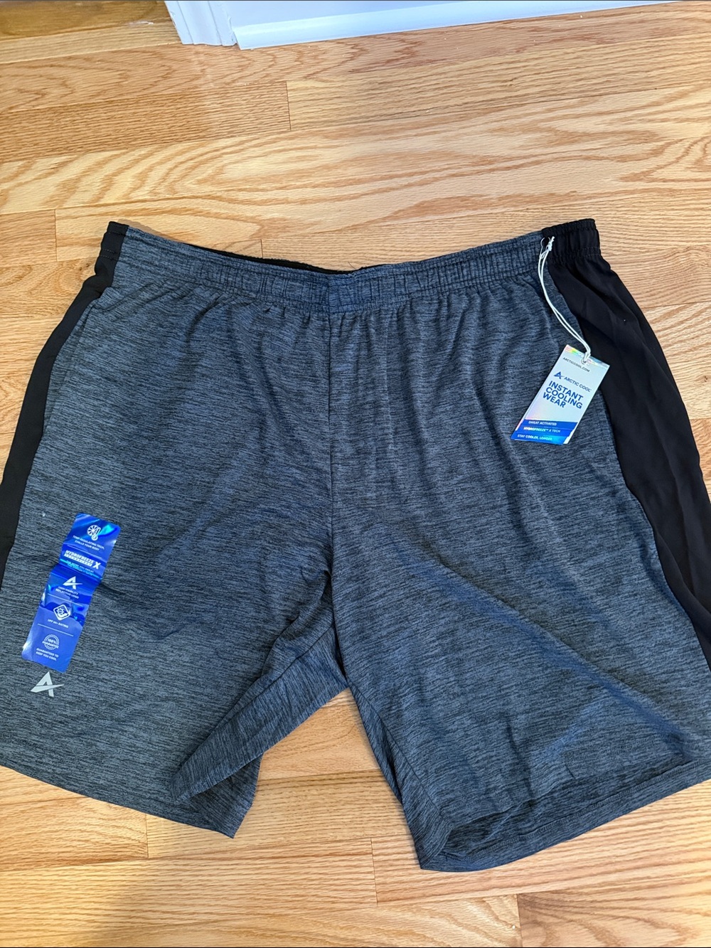 Athletic Men's Gray Heather Performance Shorts-XXL